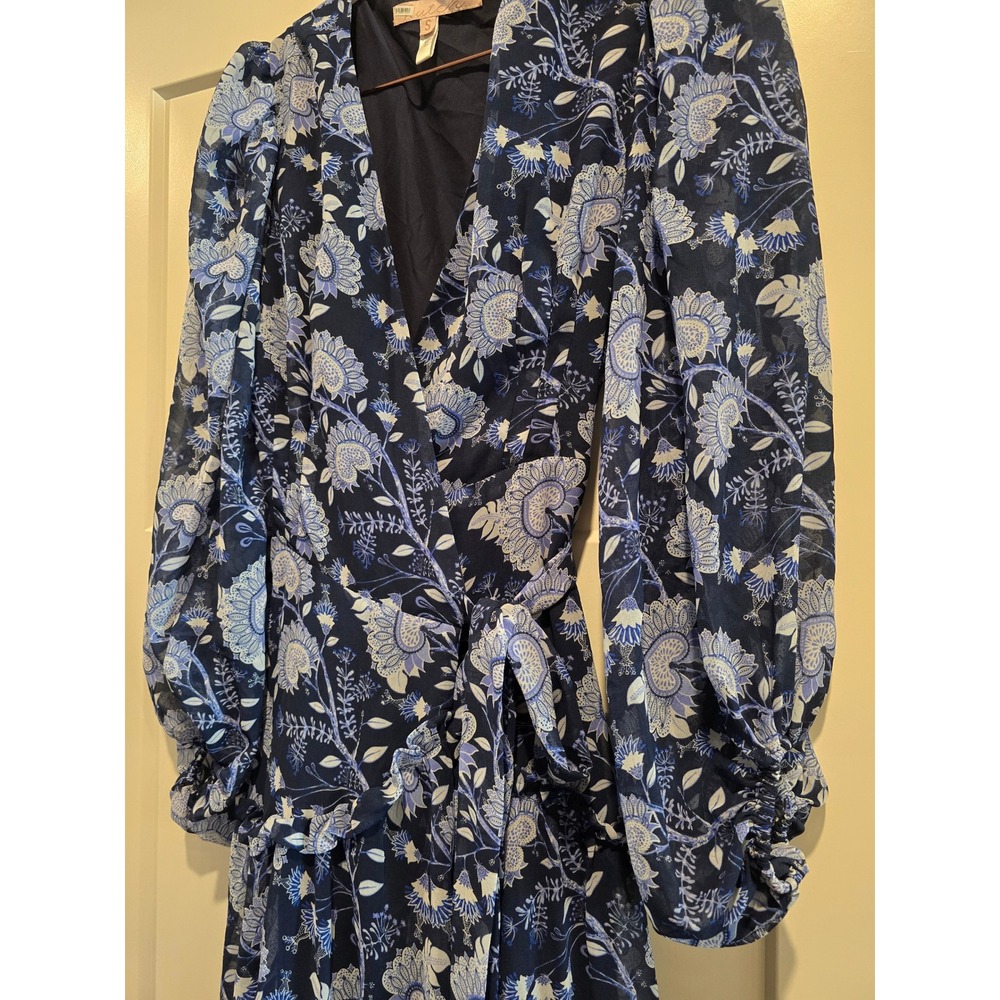 Anthropologie Hutch Geo Wrap Maxi Dress size Small - Picture 2 of 4